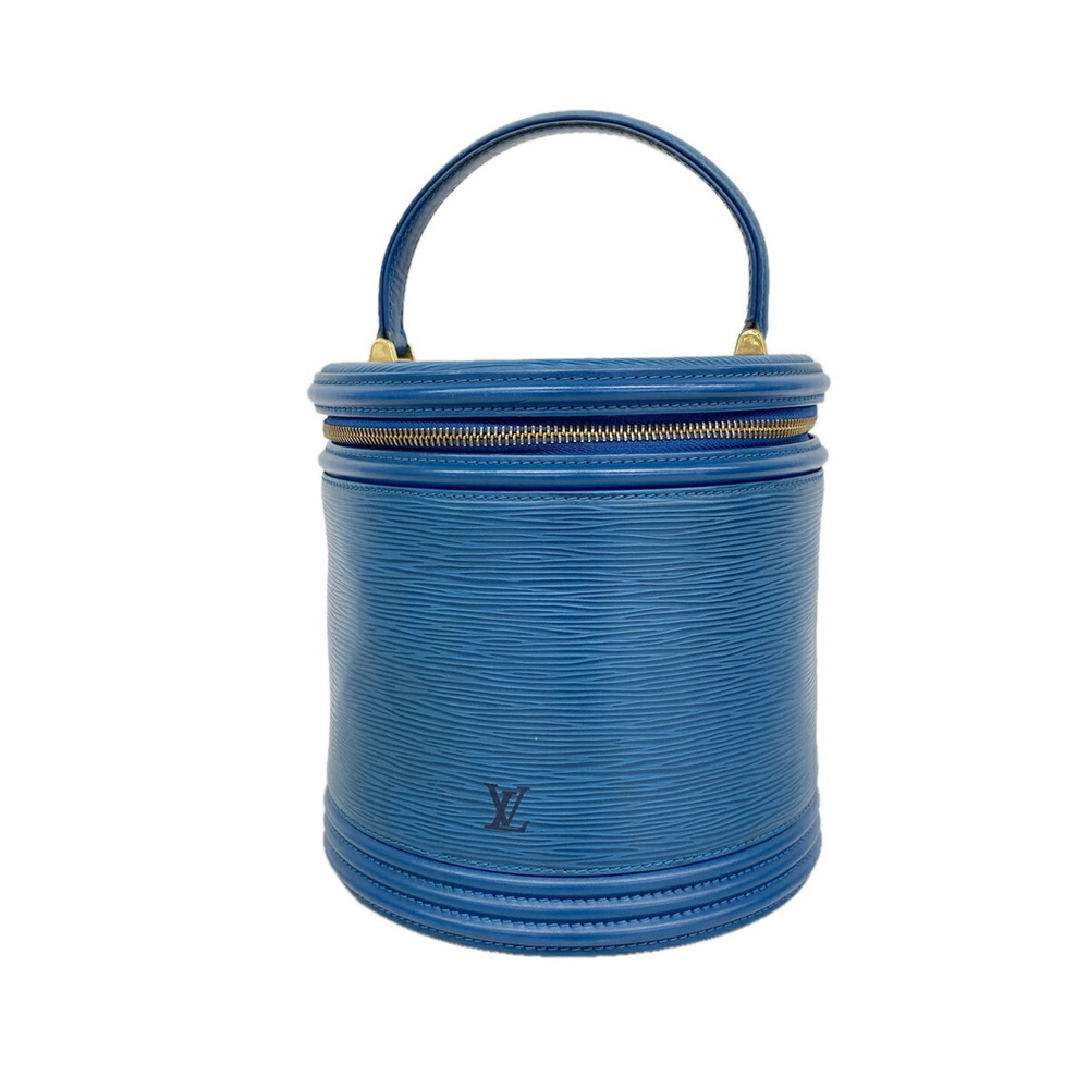 Louis Vuitton Epi Cannes Handbag M48035 Toledo Blue Women's OP023714